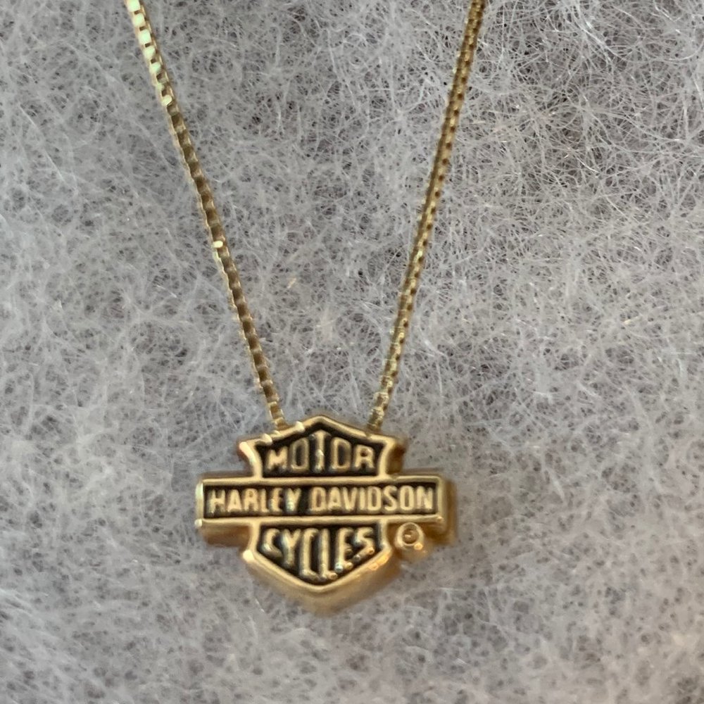 Black Hills Gold Harley Davidson Necklace